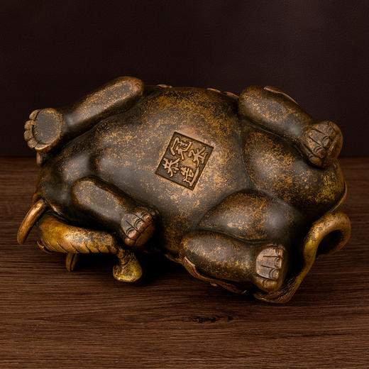 吉祥古法香炉 莲花座福象熏炉 商品图4