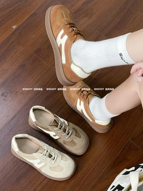 新品女士磨砂皮博肯百搭休闲鞋394B43552（W）