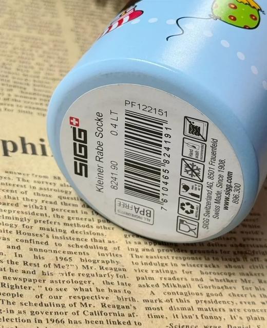 瑞士SIGG希格水瓶0.4L儿童水杯单层400ml卡通便携运动壶 商品图1