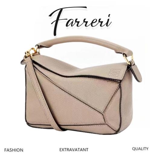 老罗家拼色几何包！渠道原厂皮，韩国进口棉质衬布！BLYW 商品图1