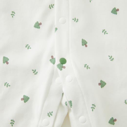 怡比绿绿小树长袖开襟哈衣HY24AUN020白绿色调（59#-80#） 商品图8