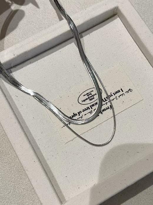 独家定制极简双层蛇骨链 ‫工艺编织 高冷姐姐拉满 商品图14