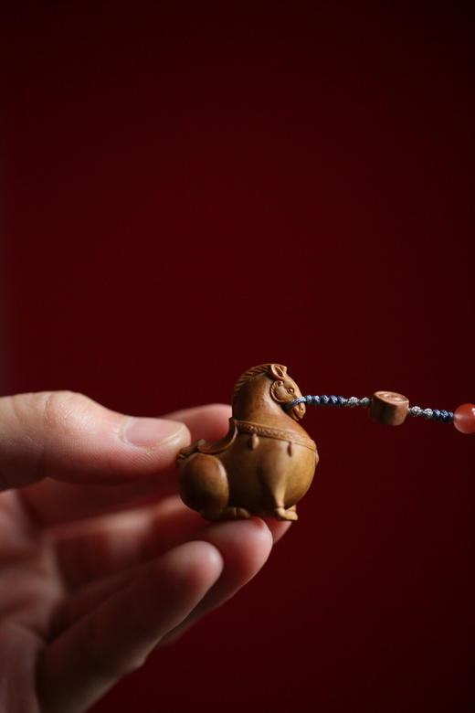 【青山特惠】老山檀【唐马】挂坠 吊坠 26*19*31mm s5 商品图1