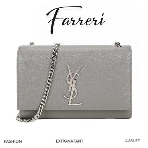 圣*兰Y*L 正反两用麂皮&平纹皮 链条包 多色可选(HH) 商品图0