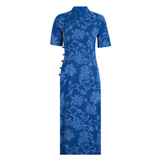 OY-24280中国风复古女装夏季新款棉麻印花日常改良旗袍连衣裙24280 商品图4