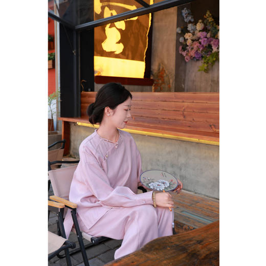 【抖音专属】阔腿裤（24809886C夕岚） 商品图3