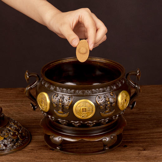 吉祥古法香炉 福禄聚宝缸 商品图7