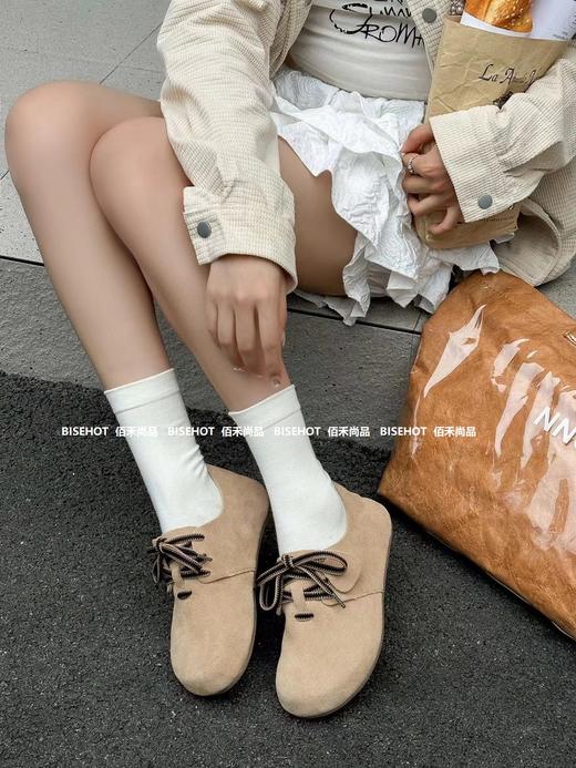 新品磨砂牛皮细带百搭软底软面女士单鞋T18B43541（W） 商品图1