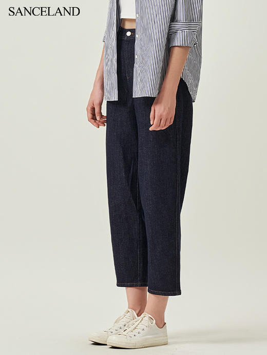 SANCELAND三石一澜棉牛仔裤 商品图3