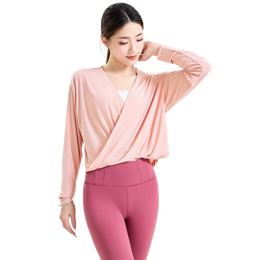 悠妍长袖瑜伽服外套CX24524 宽松慵懒运动休闲罩衫 商品图2