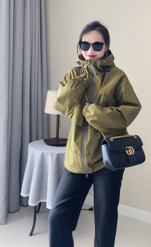 雪山原版面料暗格纹男女同款冲锋衣夹克防风外套 商品图1