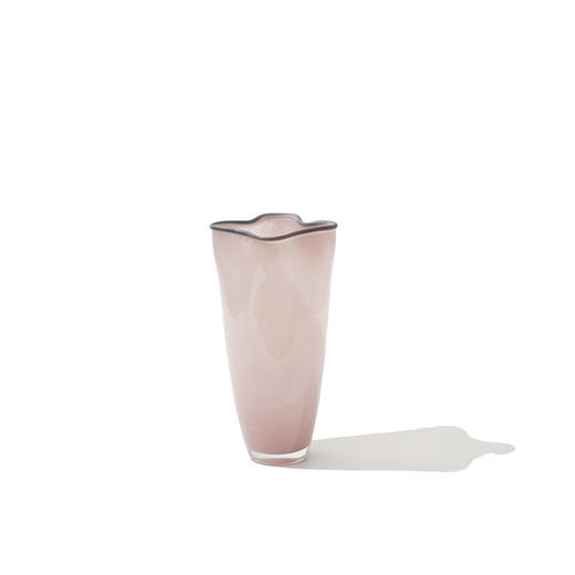 中古风粉色四叶草手工琉璃花瓶客厅桌面居家鲜花样板房软装花瓶 商品图8