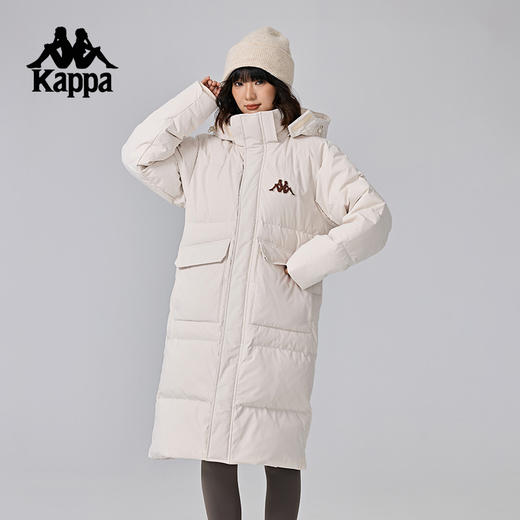 Kappa卡帕背靠背保暖羽绒服女款2024新款冬户外长款外套上衣男款K0EZ2YY08D 商品图4