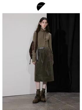 半圆/D24402532/A字裙水洗半身裙