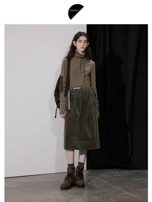 半圆/D24402532/A字裙水洗半身裙 商品图0