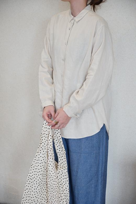 SUSURI限定亚麻衬衣 商品图0