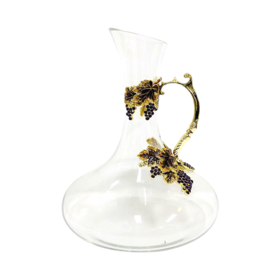 B1F【红酒】珐琅彩酒具器皿金色收获醒酒器    （取货日期：即买即取）