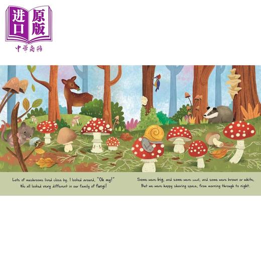 预售 【中商原版】自然的微小故事 小蘑菇 Mini story Little Mushroom 英文原版 儿童纸板书 亲子绘本 图画故事书 进口童书 3-6岁 商品图2