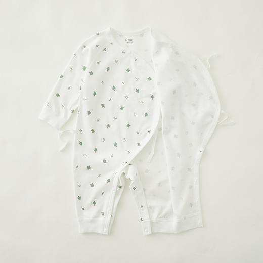 怡比绿绿小树长袖系带哈衣HY24AUN021白绿色调（52#-66#） 商品图11