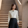 9/10奢姿大码女装2024秋季减龄提花绑带时尚衬衫胖妹妹蝴蝶结百搭上衣9943234071 商品缩略图2