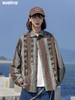 早乙女惠子saotome/STMCS243157/不规则条格木耳边长袖衬衫 商品缩略图3
