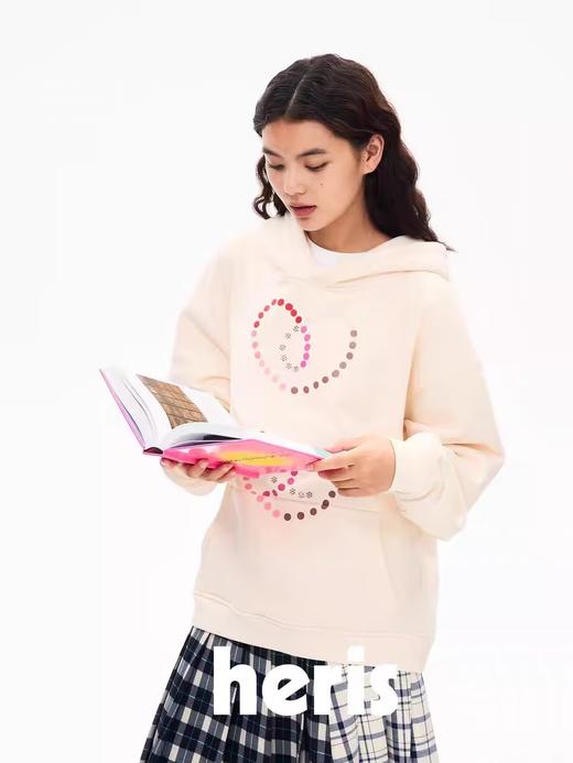 heris/H43116b/烫钻碱水结印花卫衣 商品图0