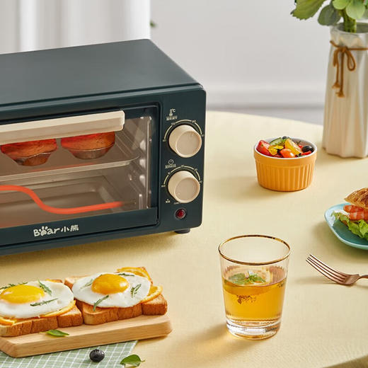 小熊（Bear） 电烤箱迷你烤箱多用10L家用容量独立控温控时烘烤 DKX-F10H2 商品图1
