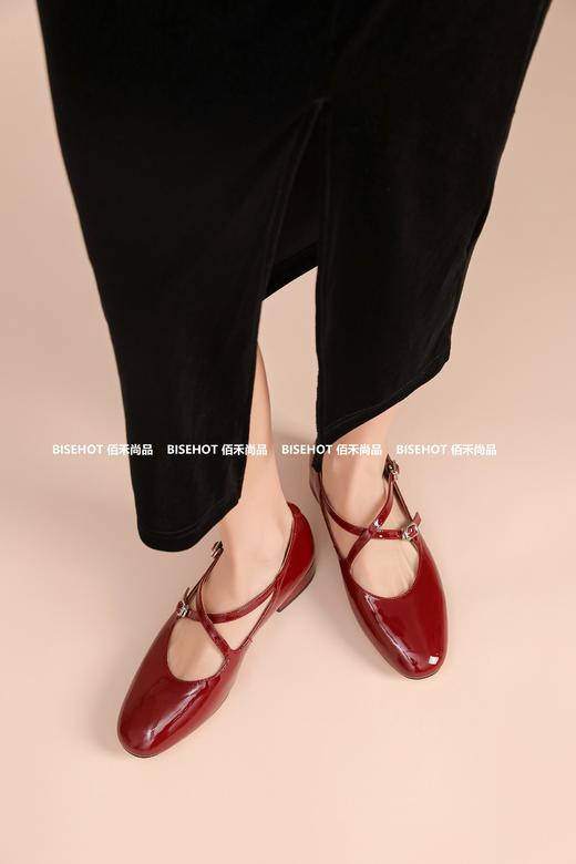 新品漆皮平底交叉带舒适时尚小单鞋825B43504（W） 商品图7