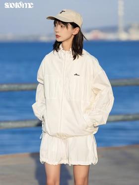 早乙女惠子saotome/STMWT242108/褶皱防晒夹克