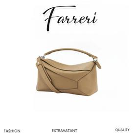 LOEWE PUZZLE，光面西班牙小牛皮！几何包