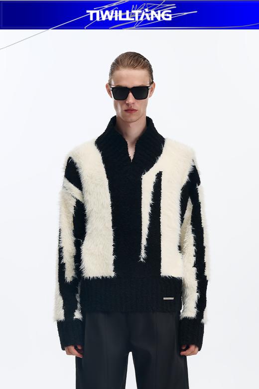 TIWLLTANG启世录“白羽映纱”仿貂毛绒感毛衫 商品图5