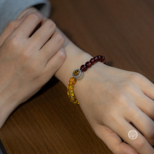琥珀多智文殊手链 商品图1