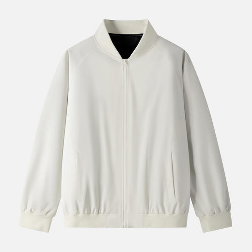 半身缘男装 秋季棒球领宽松简约百搭棒球服夹克2406 商品图12