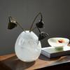 简约创意渐变斑纹猫爪花瓶客厅餐桌鲜花玄关白色小口玻璃家居装饰 商品缩略图7