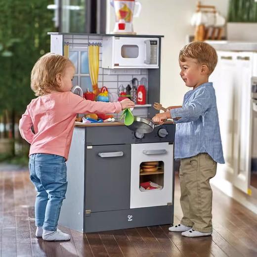 Hape超能声光模拟厨房幼儿园儿童过家家仿真厨房玩具角色扮演游戏区 商品图0