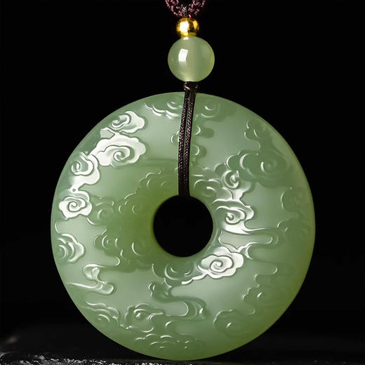金鱼胡同 直上青云 和田玉 晴水吊坠&平安锁&无事牌&龙凤对佩 商品图12