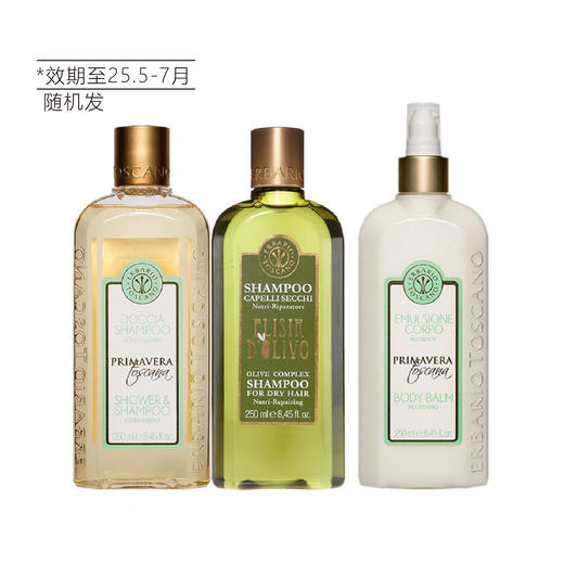 【清仓好价】意大利艾柏卉橄榄滋养洗发露/洗发沐浴露250ml/柔滑身体乳250ml（效期至25.5-7月） 商品图5