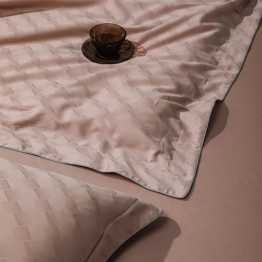 60S长绒棉全棉四件套纯色大提花 律-黎莎粉 商品图6