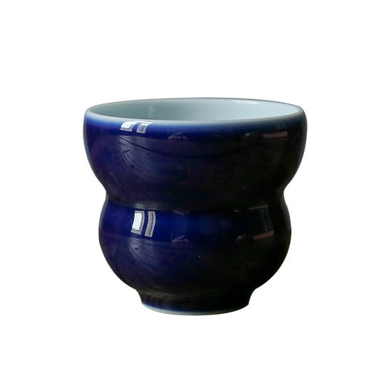 茶香记 南山夏 宝石蓝葫芦杯 肥腴润泽 持握趁手 功夫茶具 茶杯 商品图4