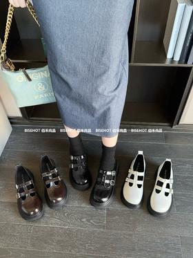 新品厚底少女系甜美增高乐福鞋689B43503（W）
