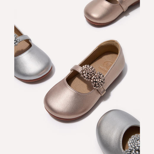 MR&LT女童水晶公主鞋花朵春秋新款小女孩软底演出闪亮皮鞋 商品图4