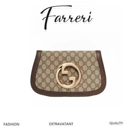 G家2022 新款，Blondie互扣老花链条包，24k真金电镀工艺！ 商品图0