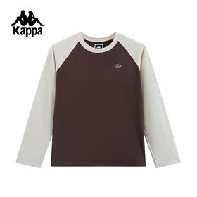 Kappa卡帕背靠背新款套头衫女运动卫衣休闲长袖针织刺绣上衣女款K0E82WT71