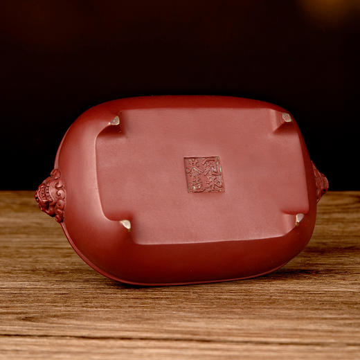 吉祥古法香炉 带座狮耳衔纹方熏炉 商品图4