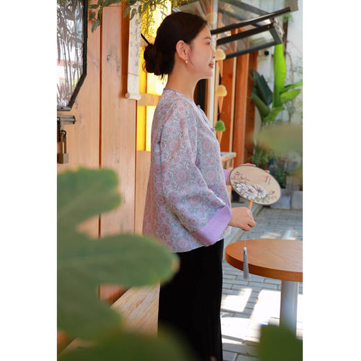 宋锦八达晕-开衫外套（24705619-玉頩）+裤子（24709759玉色-160） 商品图2