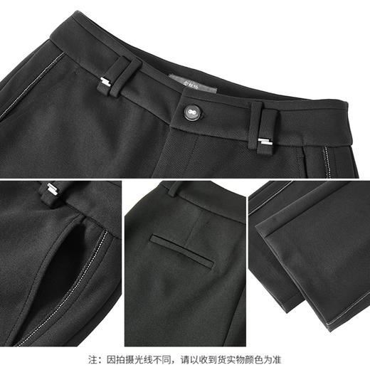 【商场同款】CNT4979“黑色美学直筒裤” 爽滑纹路细腻不起包  宽松运动休闲直筒裤型 显瘦好穿好搭 商品图4