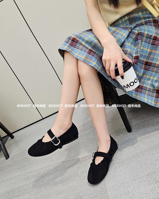 新品磨砂牛皮软底软面气质满满女单鞋T20B43523（W） 商品图0