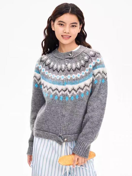 heris/H43101/费尔岛提花开衫 商品图0