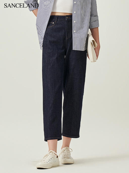 SANCELAND三石一澜棉牛仔裤 商品图2
