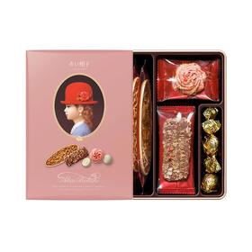 红帽子雅致什锦饼干嫩粉礼盒67.1g